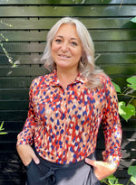 Load image into Gallery viewer, Blouse Blue Ember
