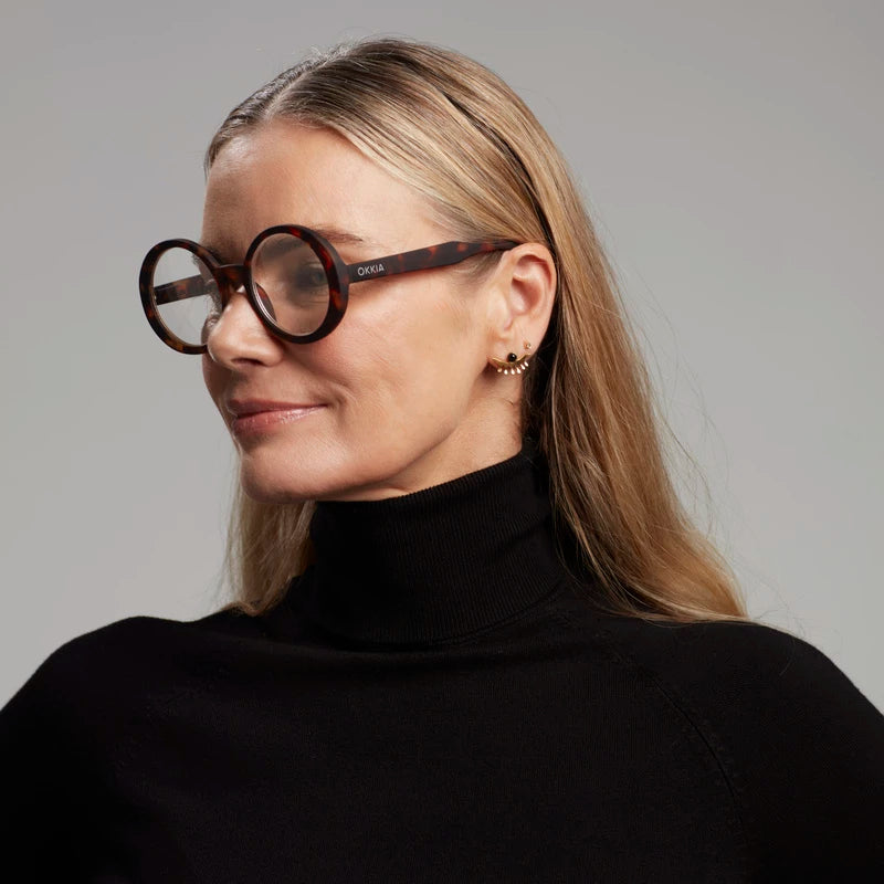 Laura reading glasses classic havana