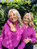 Load image into Gallery viewer, Wrap Blouse fuchsia
