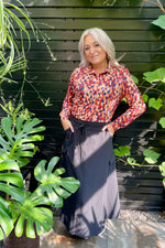Load image into Gallery viewer, Cargo skirt zwart
