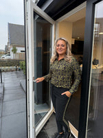 Afbeelding in Gallery-weergave laden, Blouse barok groen
