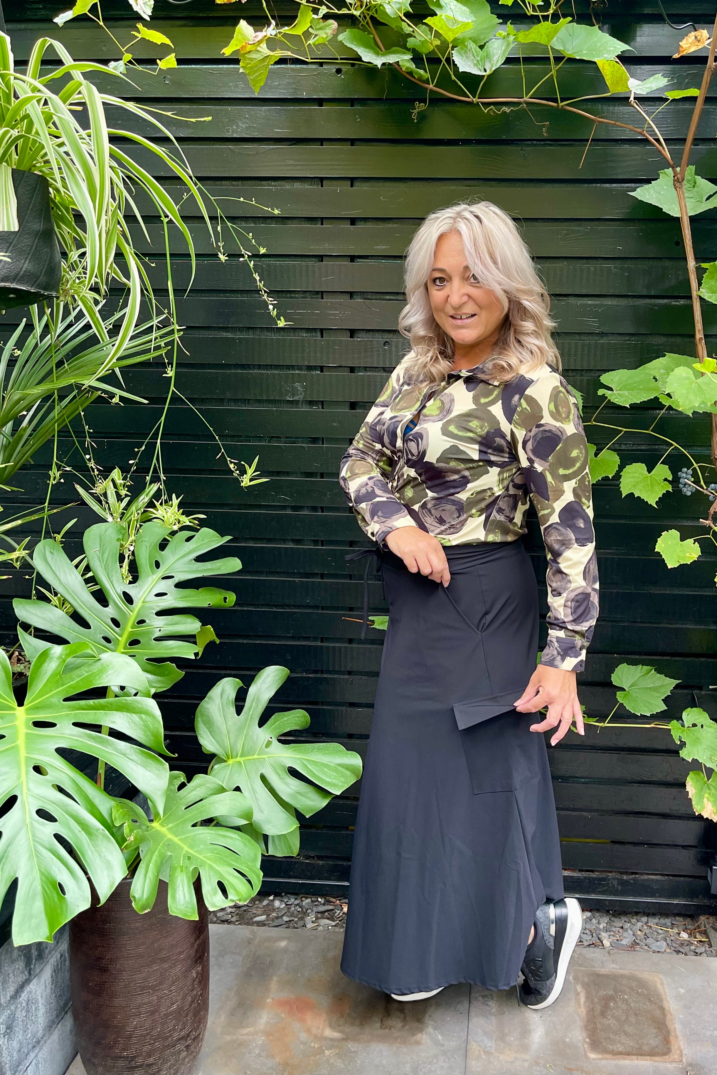 Cargo skirt zwart
