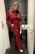 Load image into Gallery viewer, Burgundy blouse
