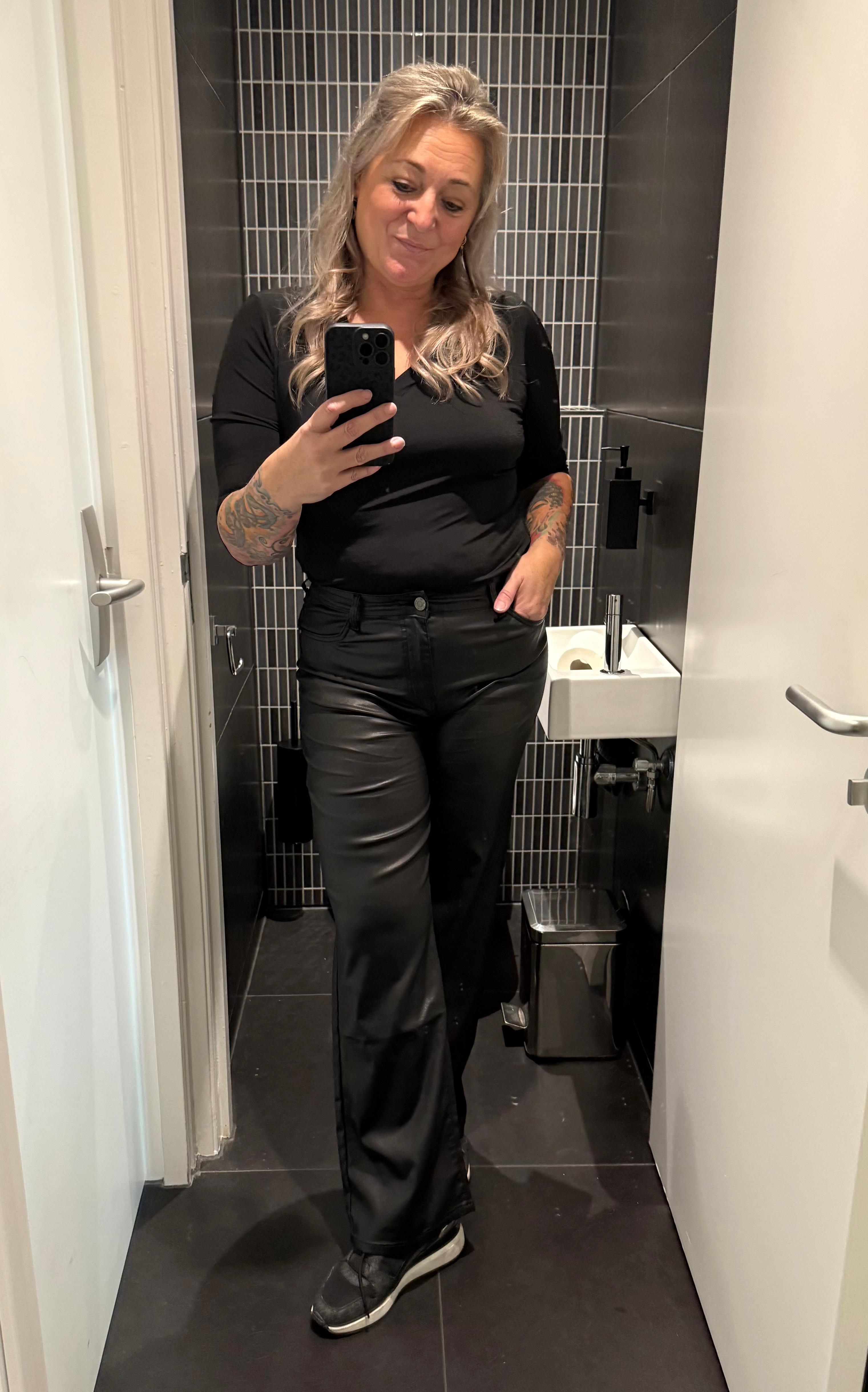 Waxbroek straight leg