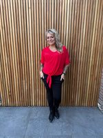 Load image into Gallery viewer, Tie Top Red
