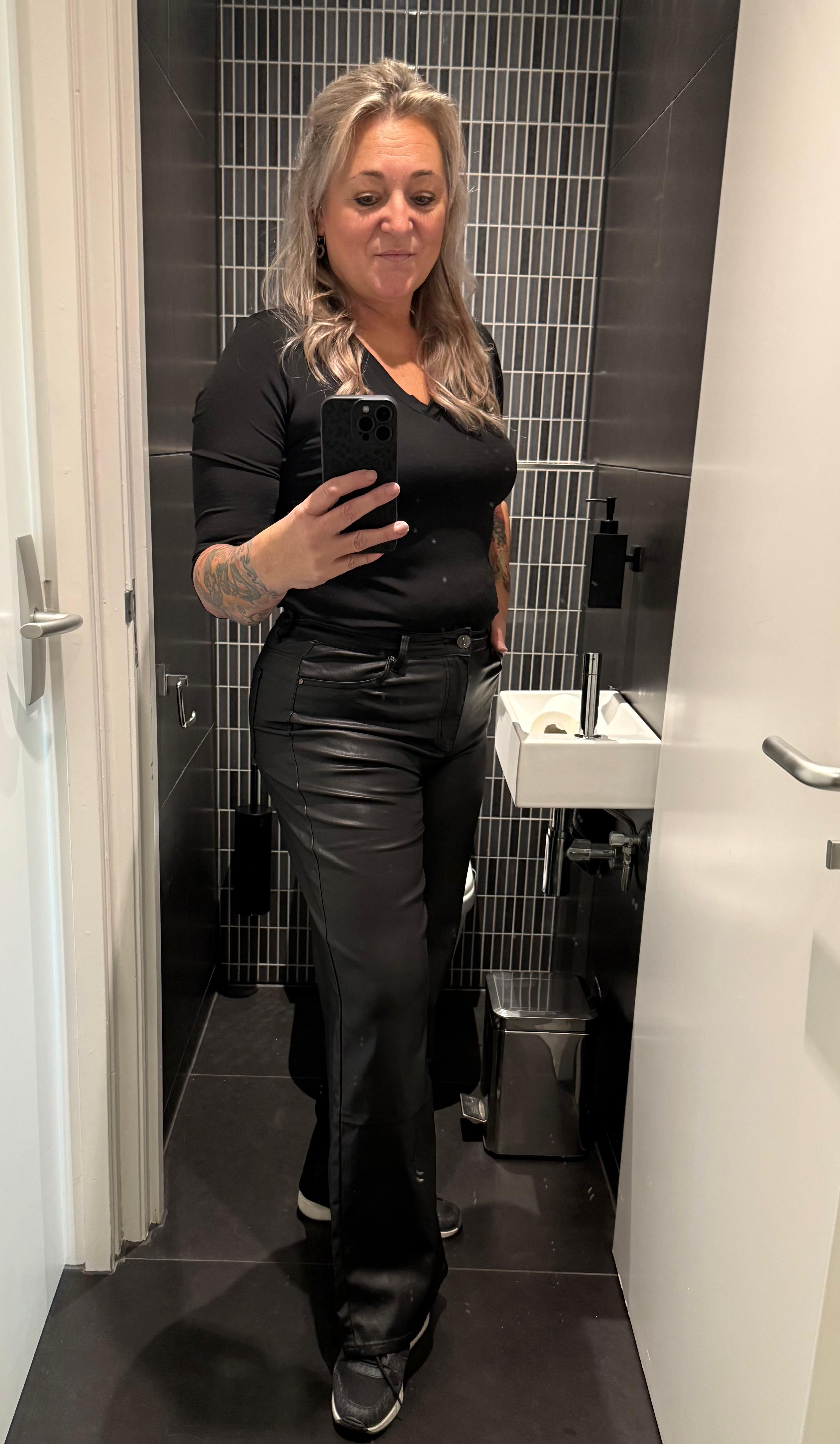 Waxbroek straight leg