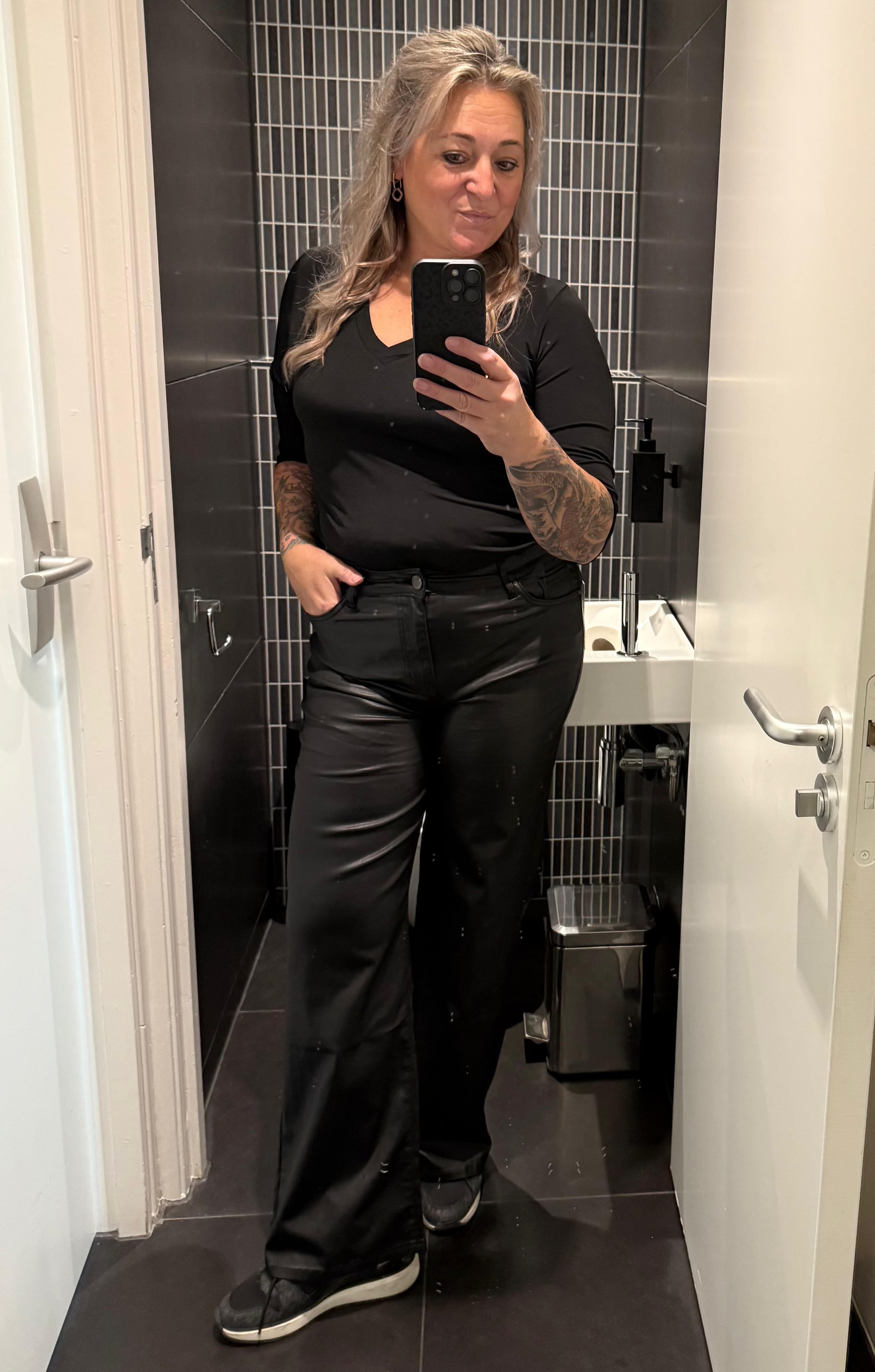 Waxbroek straight leg