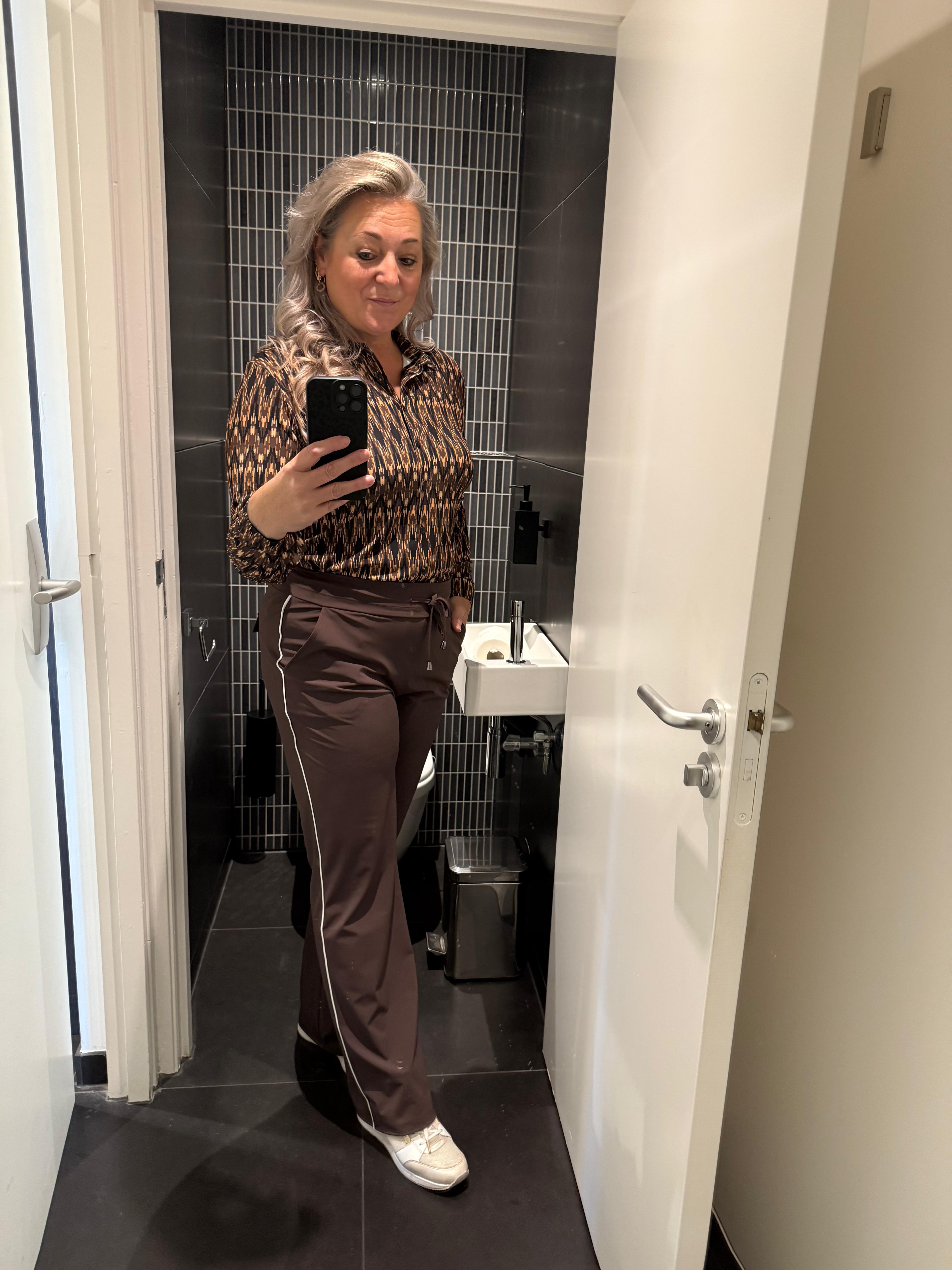 Choco straight leg striped