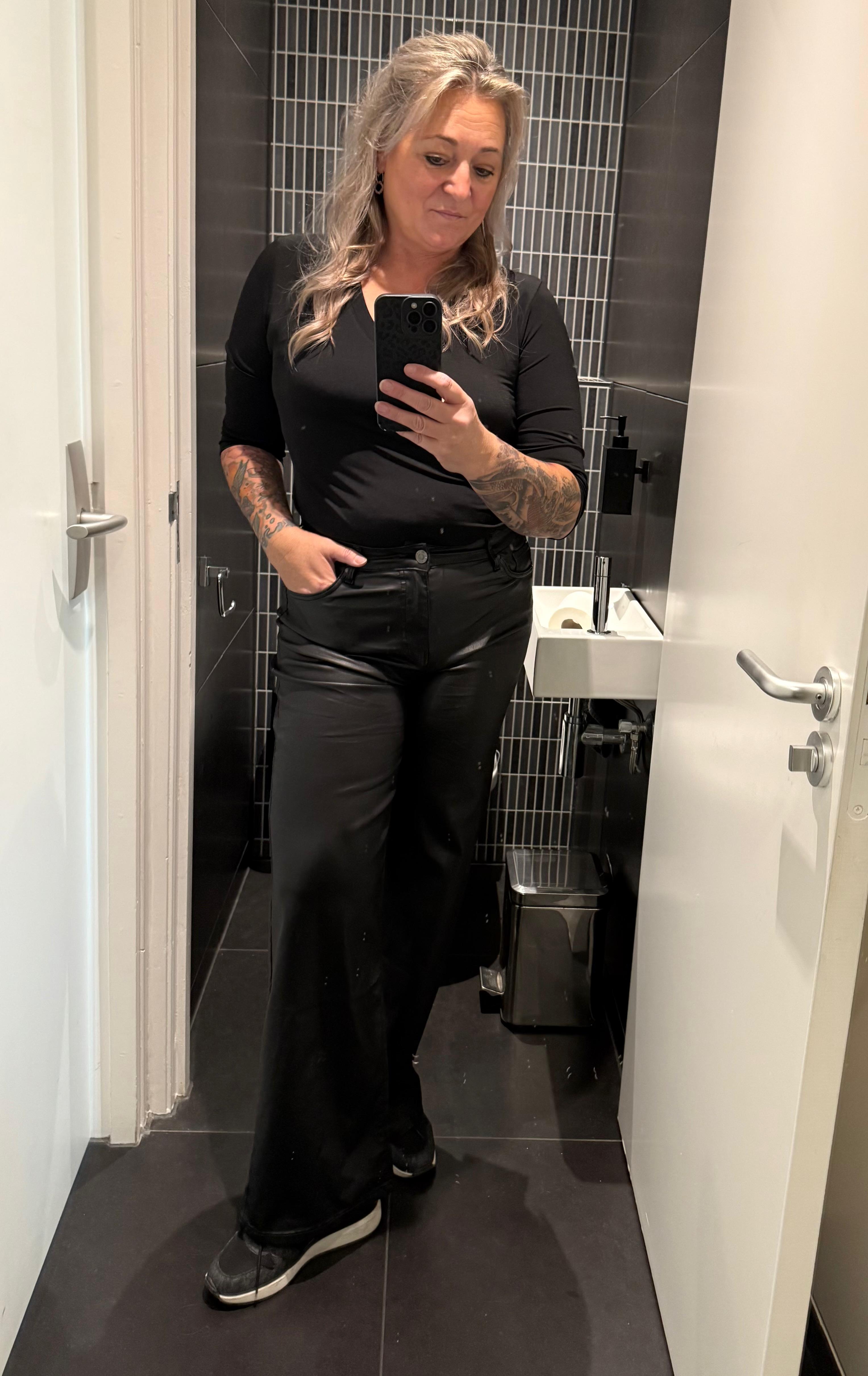 Waxbroek straight leg