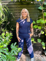 Load image into Gallery viewer, Ruffle Shirt navy
