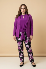 Load image into Gallery viewer, Blazer Half Lang Violet Plus-Size
