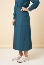 Load image into Gallery viewer, Cargo skirt petrol
