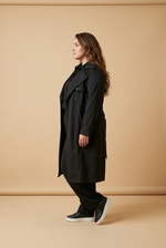 Load image into Gallery viewer, Midnight Elegance Trend Coat
