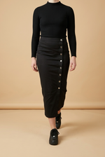 Load image into Gallery viewer, Midnight Elegance Maxi Skirt
